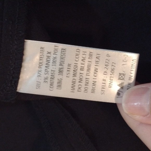 One One Six Jacquard Black Puff Sleeves Square Neck Smock Back Slit Dress, Sz M. - Picture 10 of 11